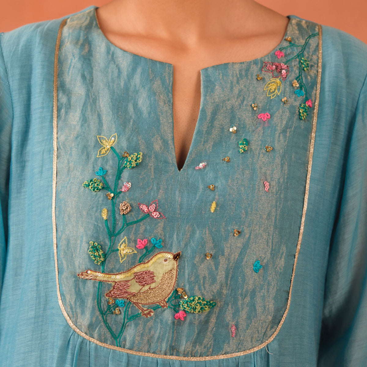 Varuna Chanderi Kurta Set