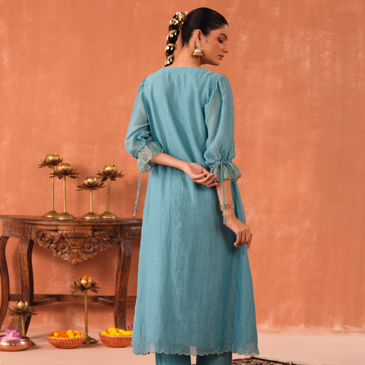 Varuna Chanderi Kurta Set