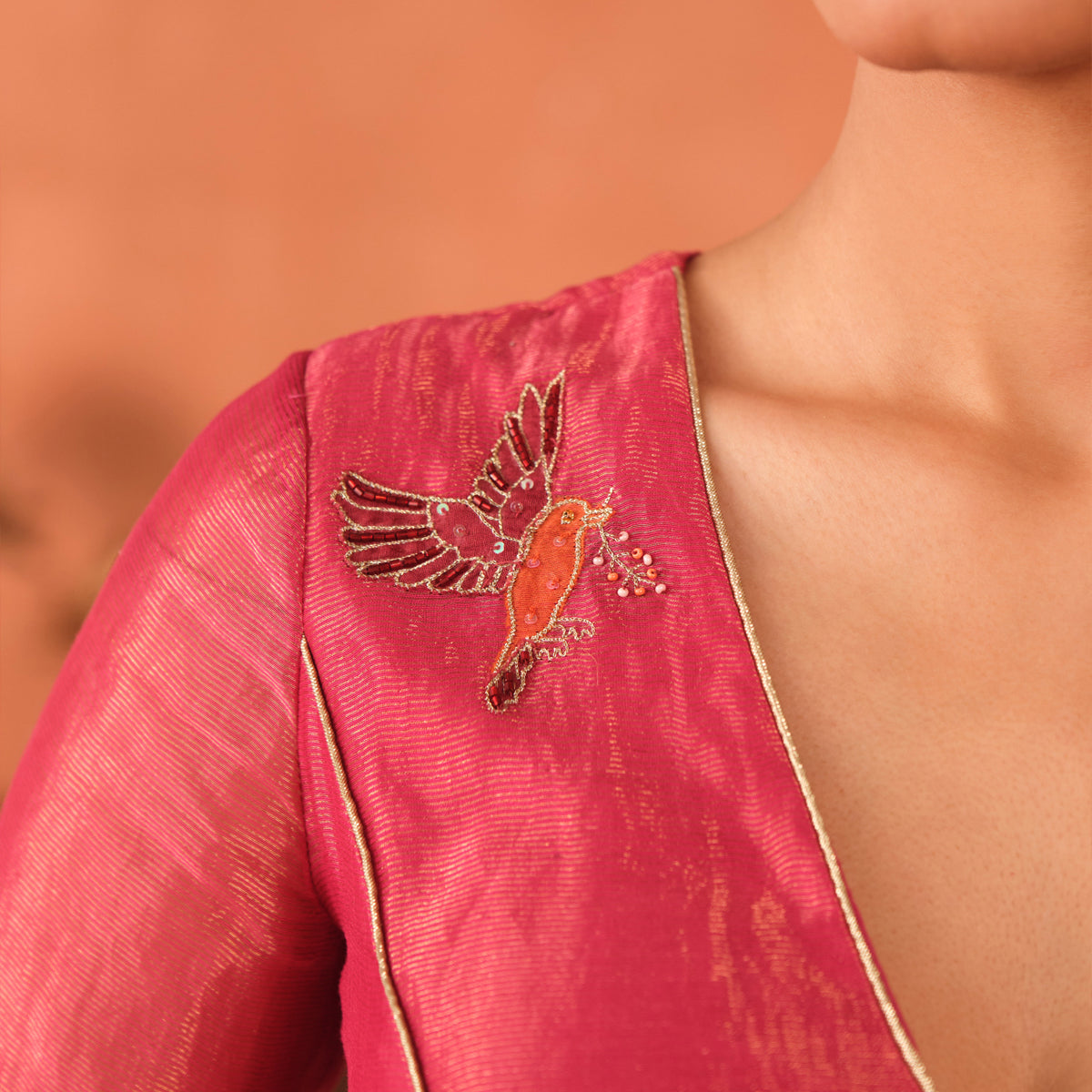 Pankhuri Organza Sari