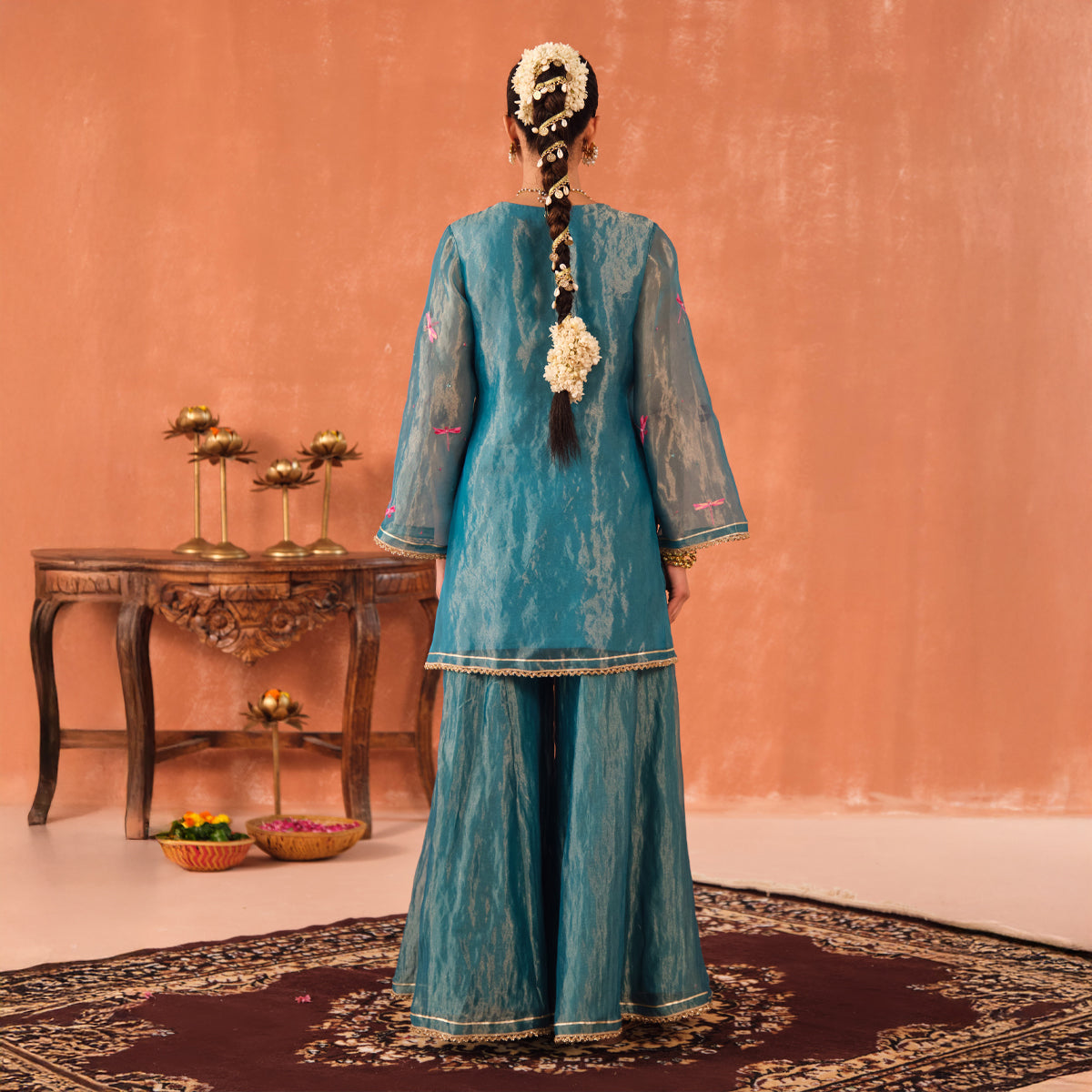 Neelika Silk Tissue Kurta Set