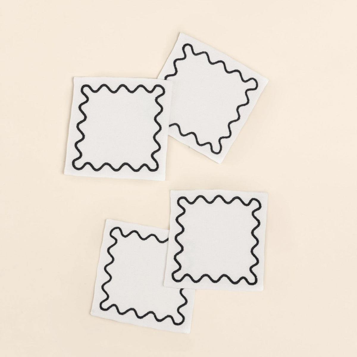 Embroidered Cocktail Napkins | Marshmallow