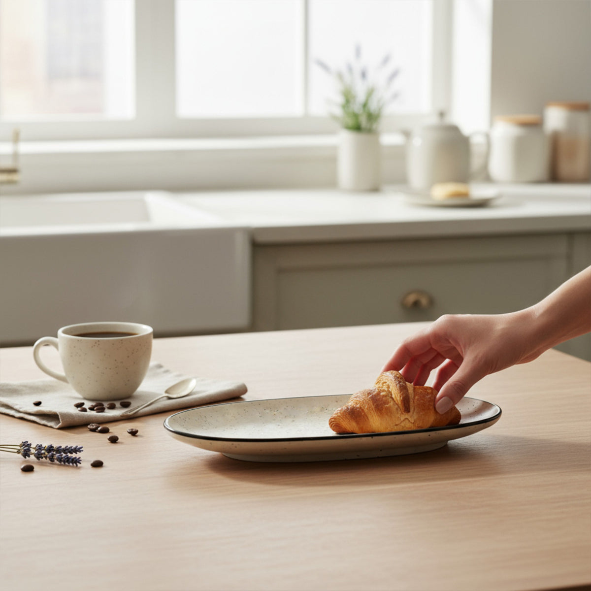 Monochrome Harmony Platter (Set of 2)
