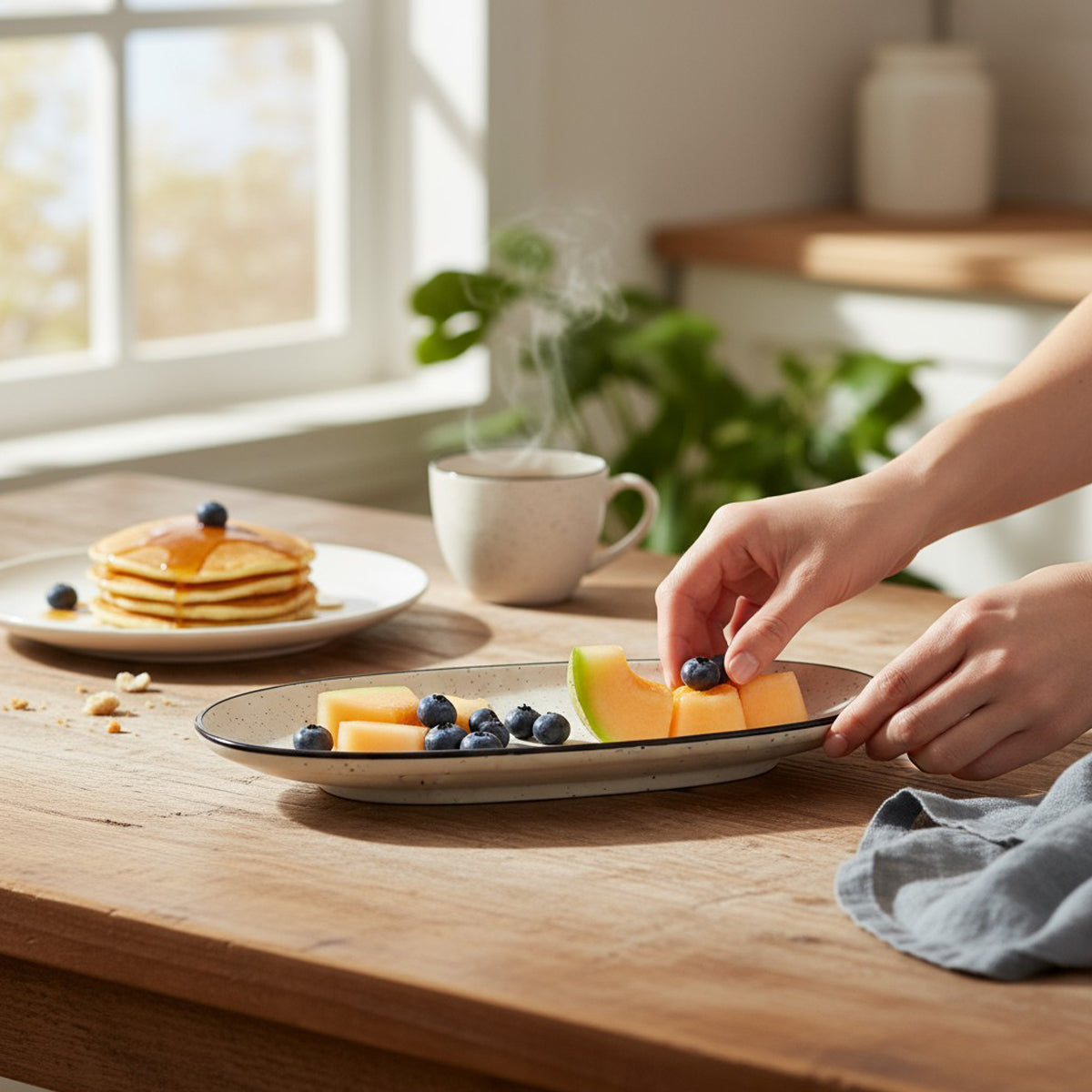 Monochrome Harmony Platter (Set of 2)