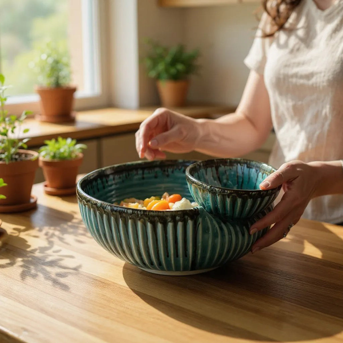 Ocean Ridge Chip and Dip Bowl