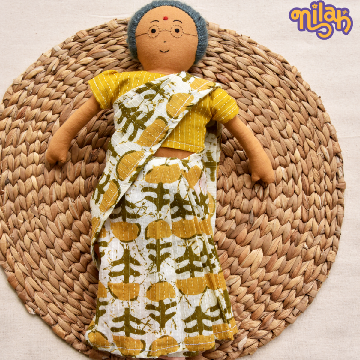 Nilah's Paati in Yellow Saree