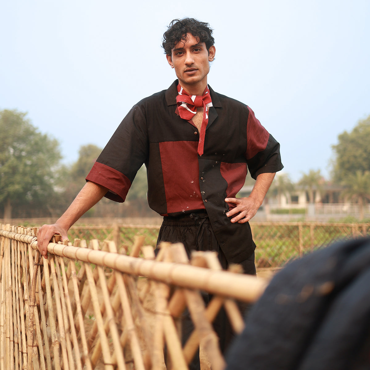 LEFT OVER BLACK SHIRT