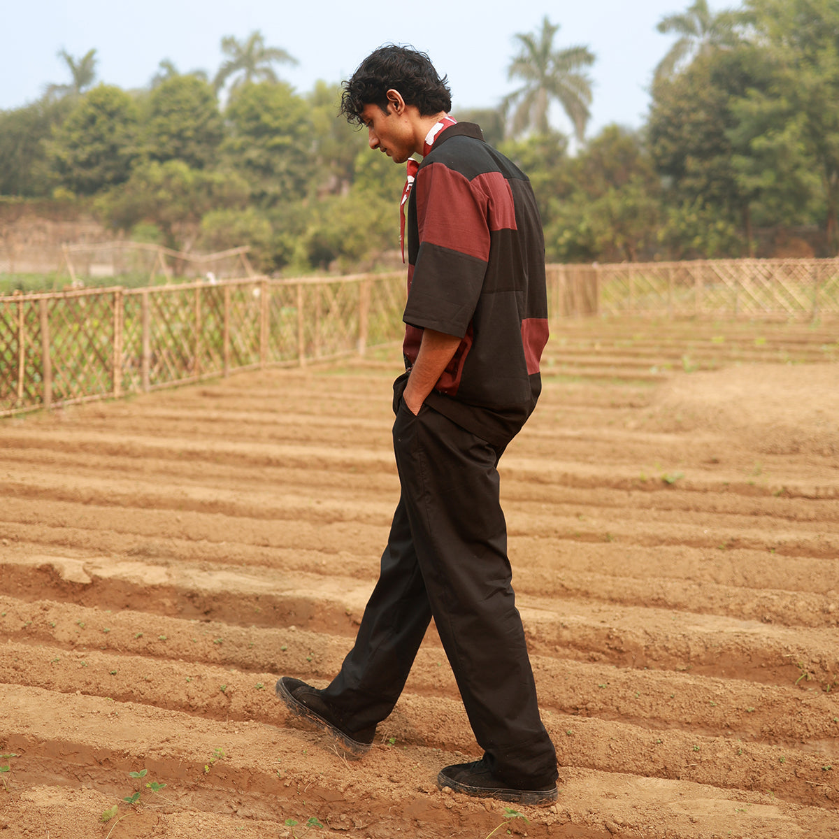 LEFT OVER BLACK PATCHWORK SET