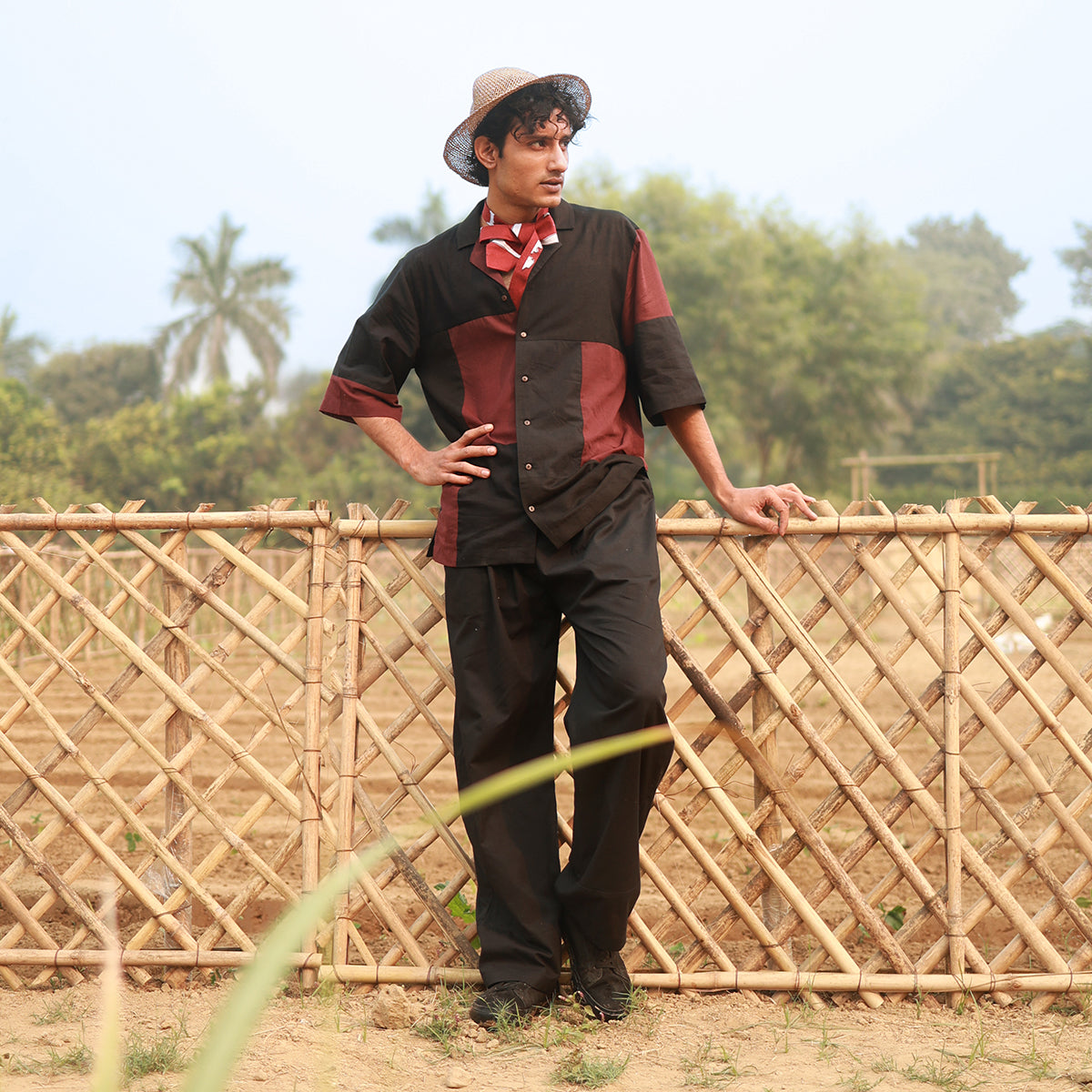 LEFT OVER BLACK PATCHWORK SET