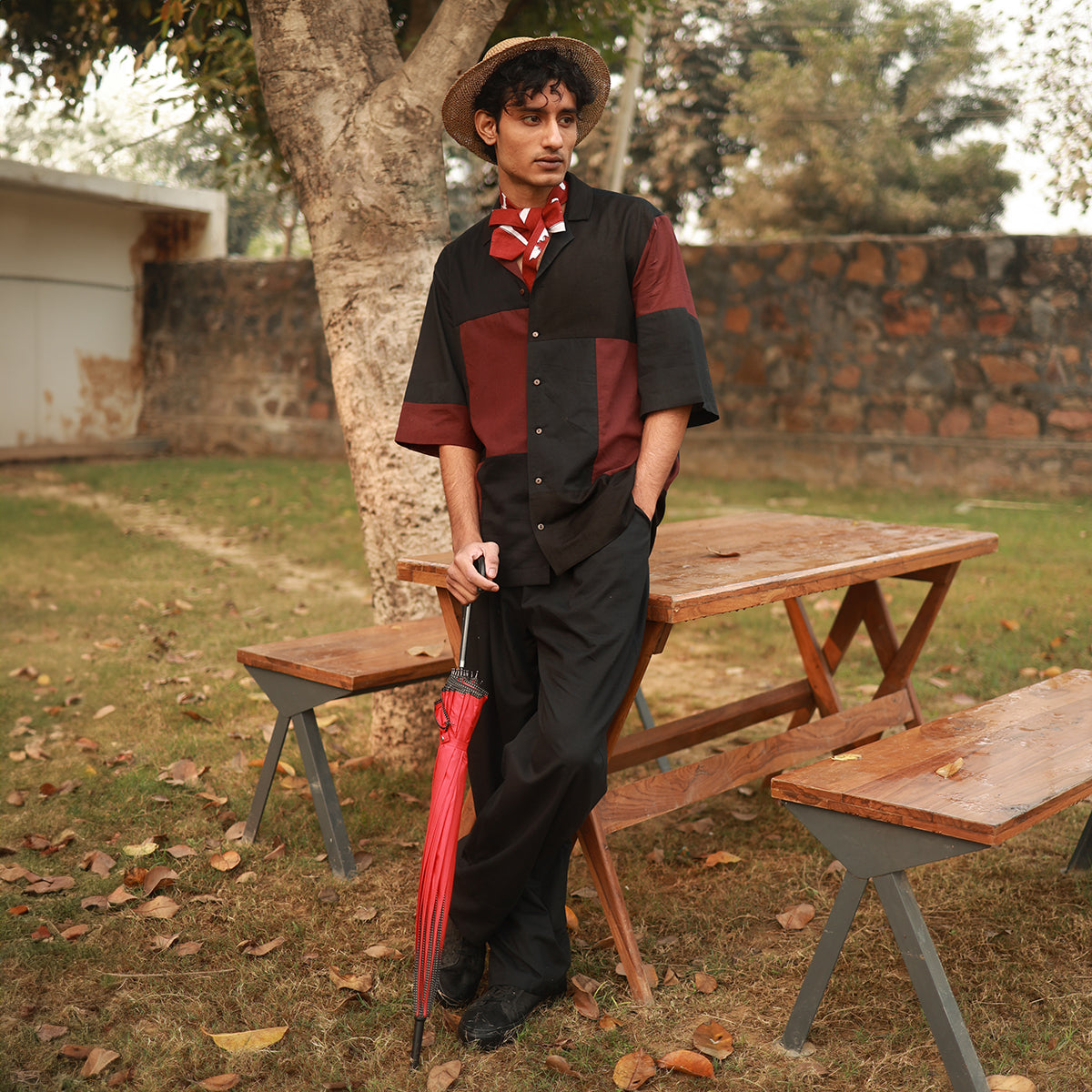 LEFT OVER BLACK PATCHWORK SET