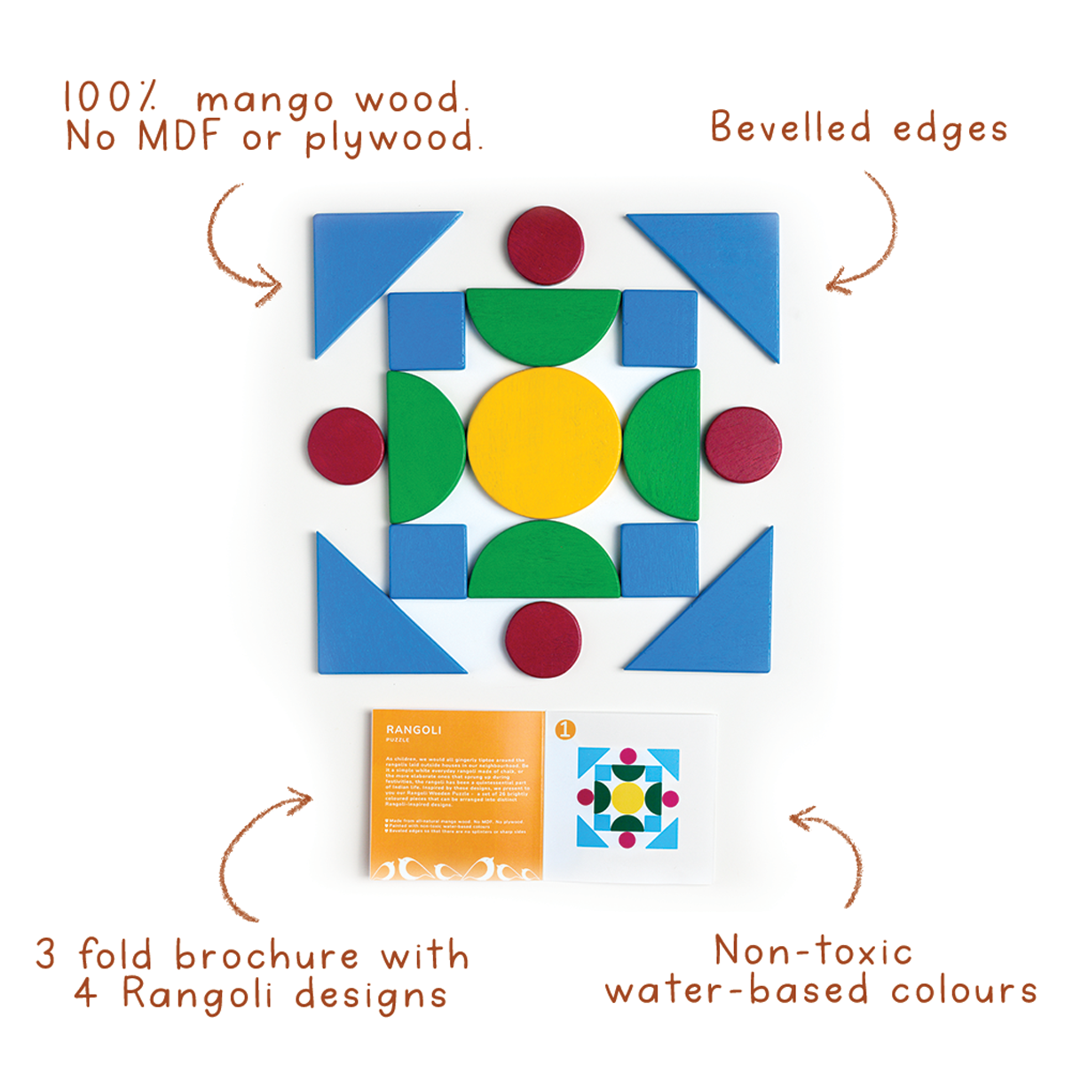 Rangoli Wooden Puzzle