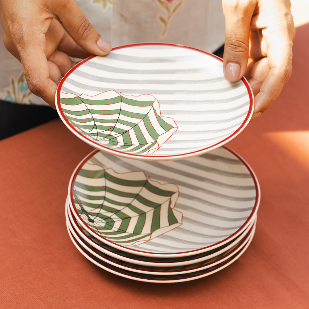 Kasa Plate | Set Of 4 | 6 inches