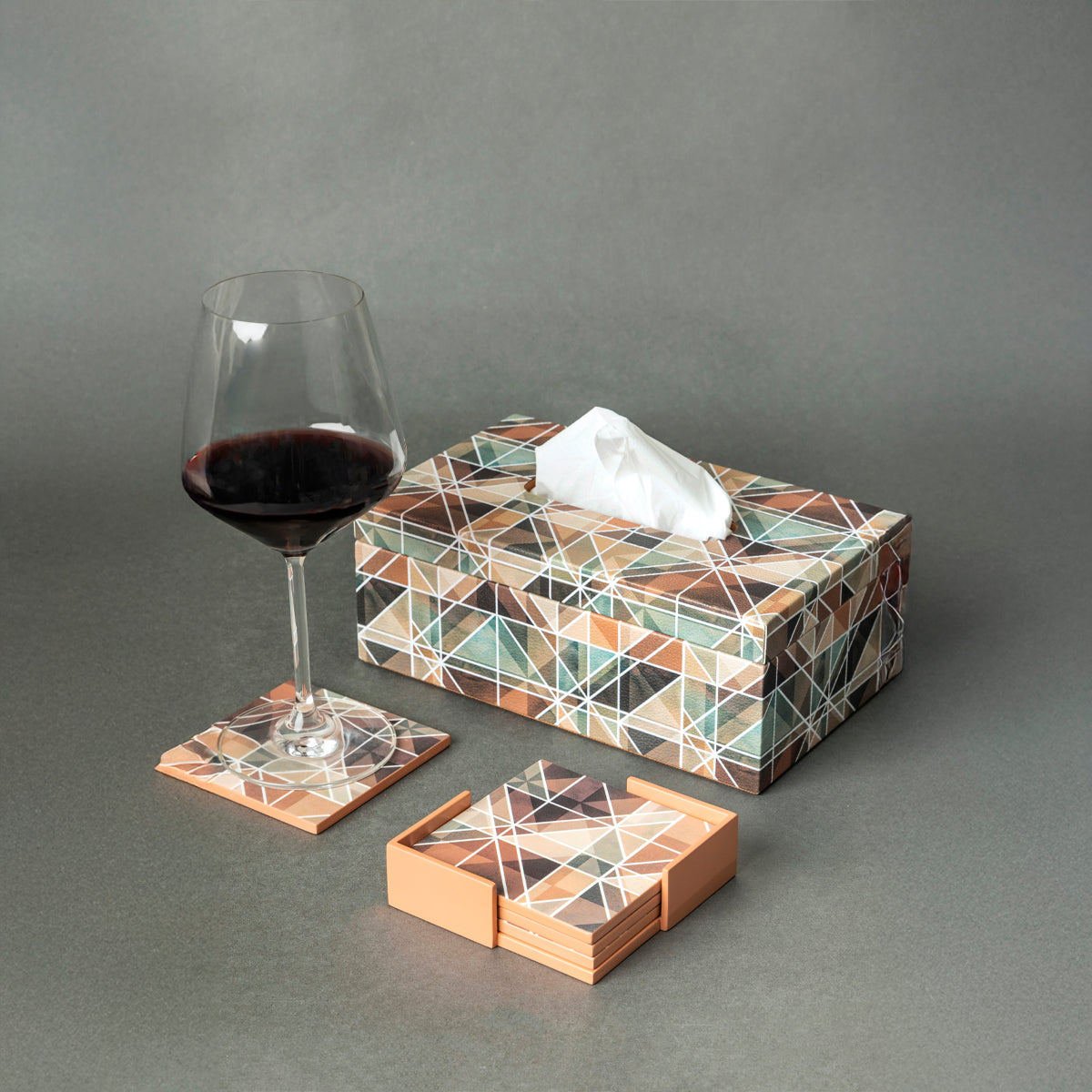 Tissue box & Set of 4 Coasters