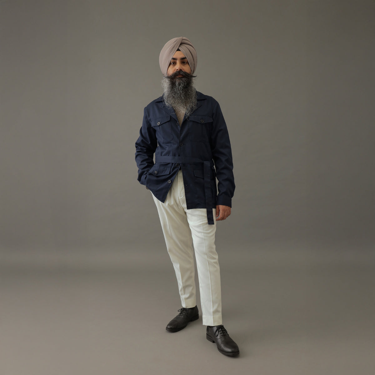 Heritage Expedition Shacket Navy Blue