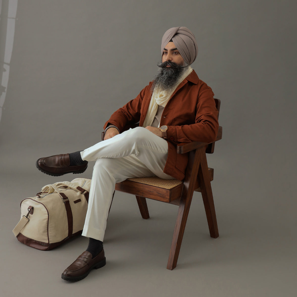 Iconic Cotton Twil Shacket Rust