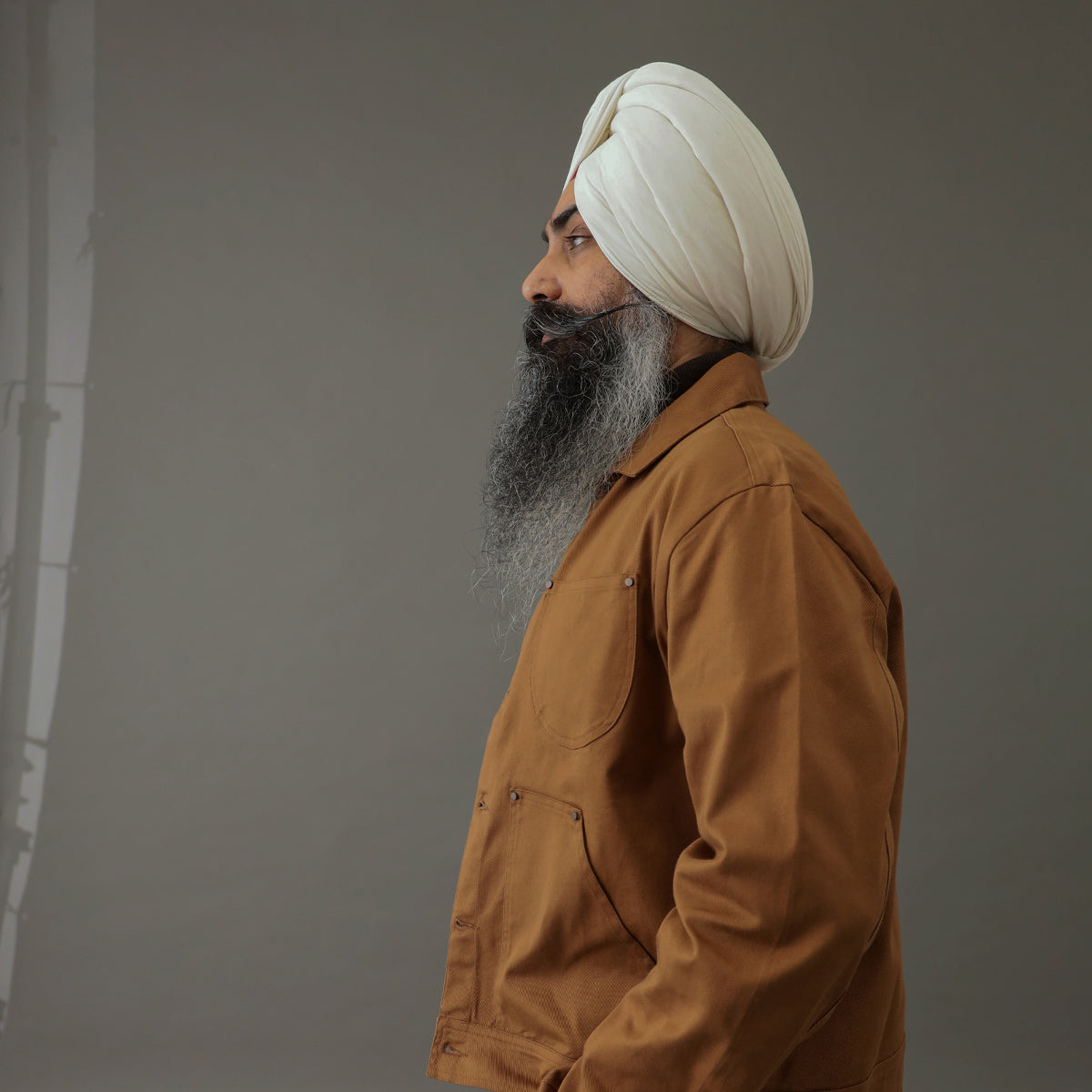 Crop Denim Shacket Brown