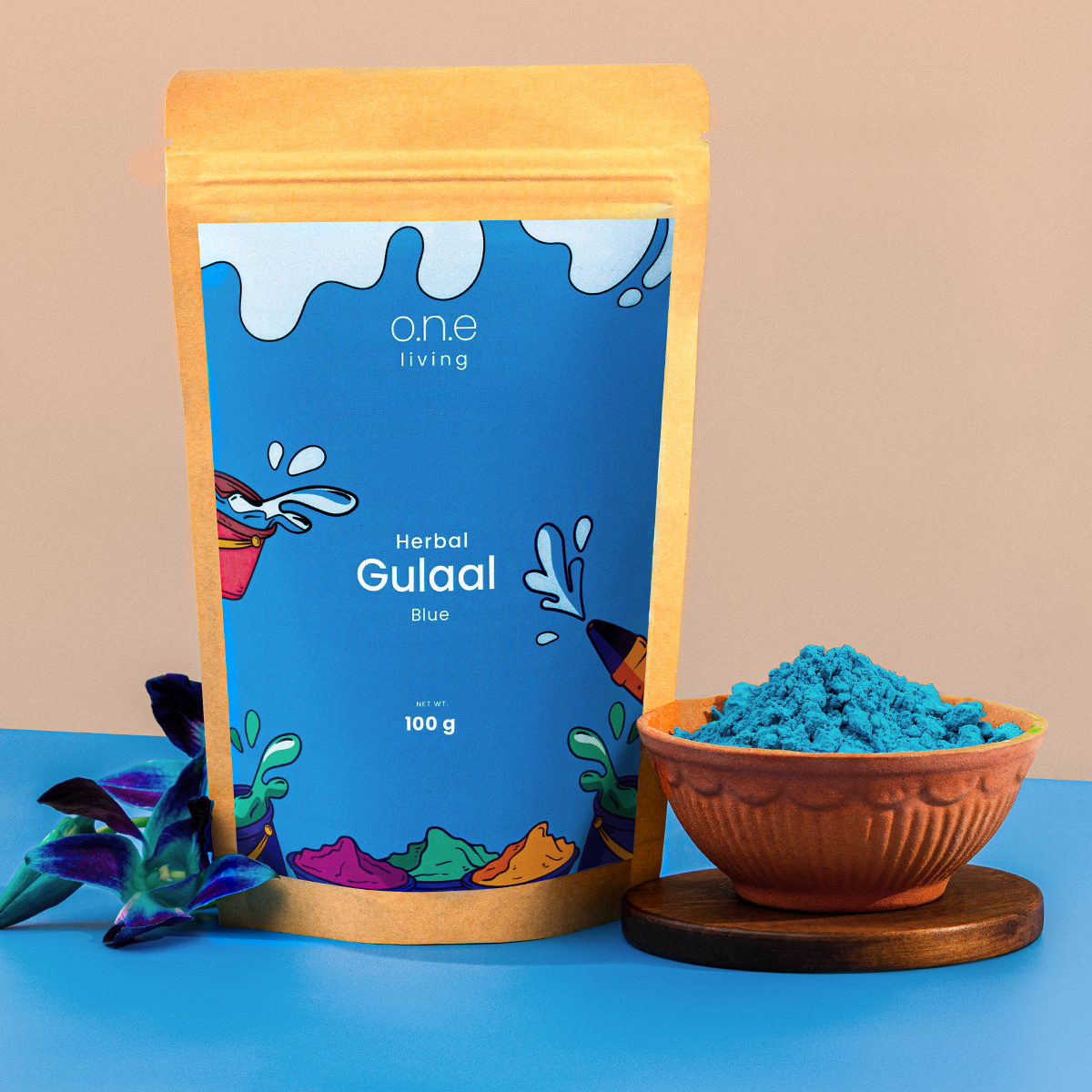Indigo Natural Gulaal Online | 100 g | Herbal Gulaal