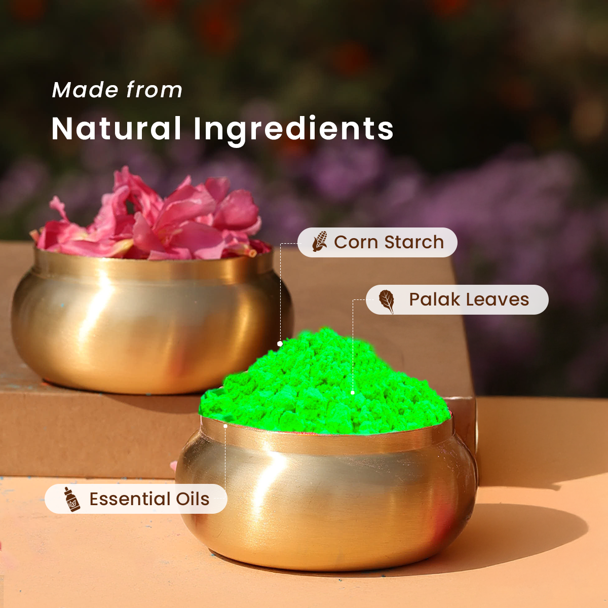 Green Natural Gulaal Online | 100 g | Herbal Gulaal