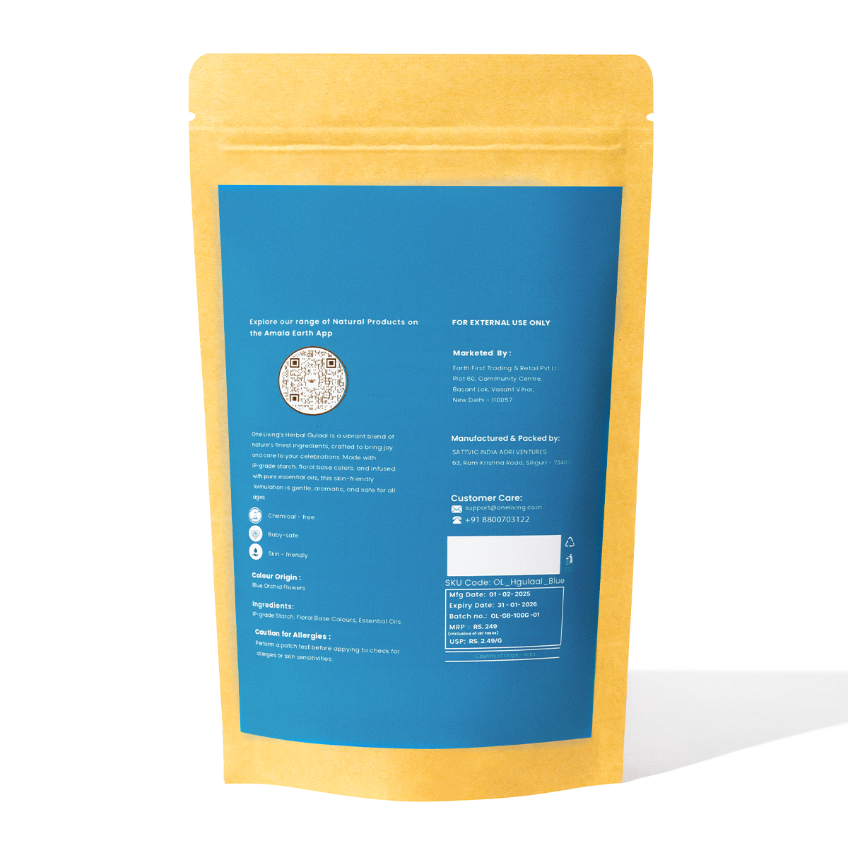 Indigo Natural Gulaal Online | 100 g | Herbal Gulaal