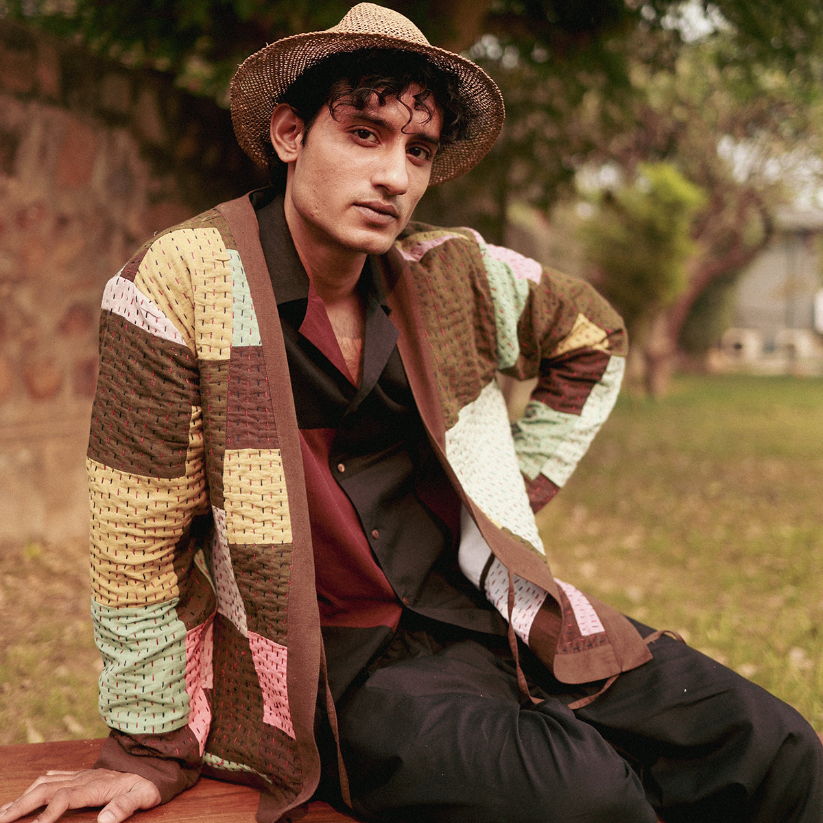 AVERY KANTHA PATCHWORK JACKET
