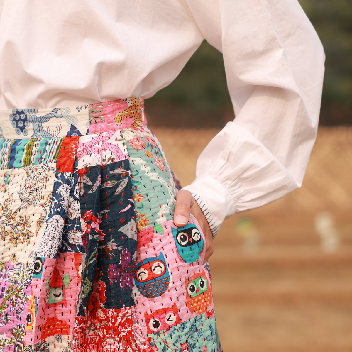 IRENE PATCHWORK SKIRT