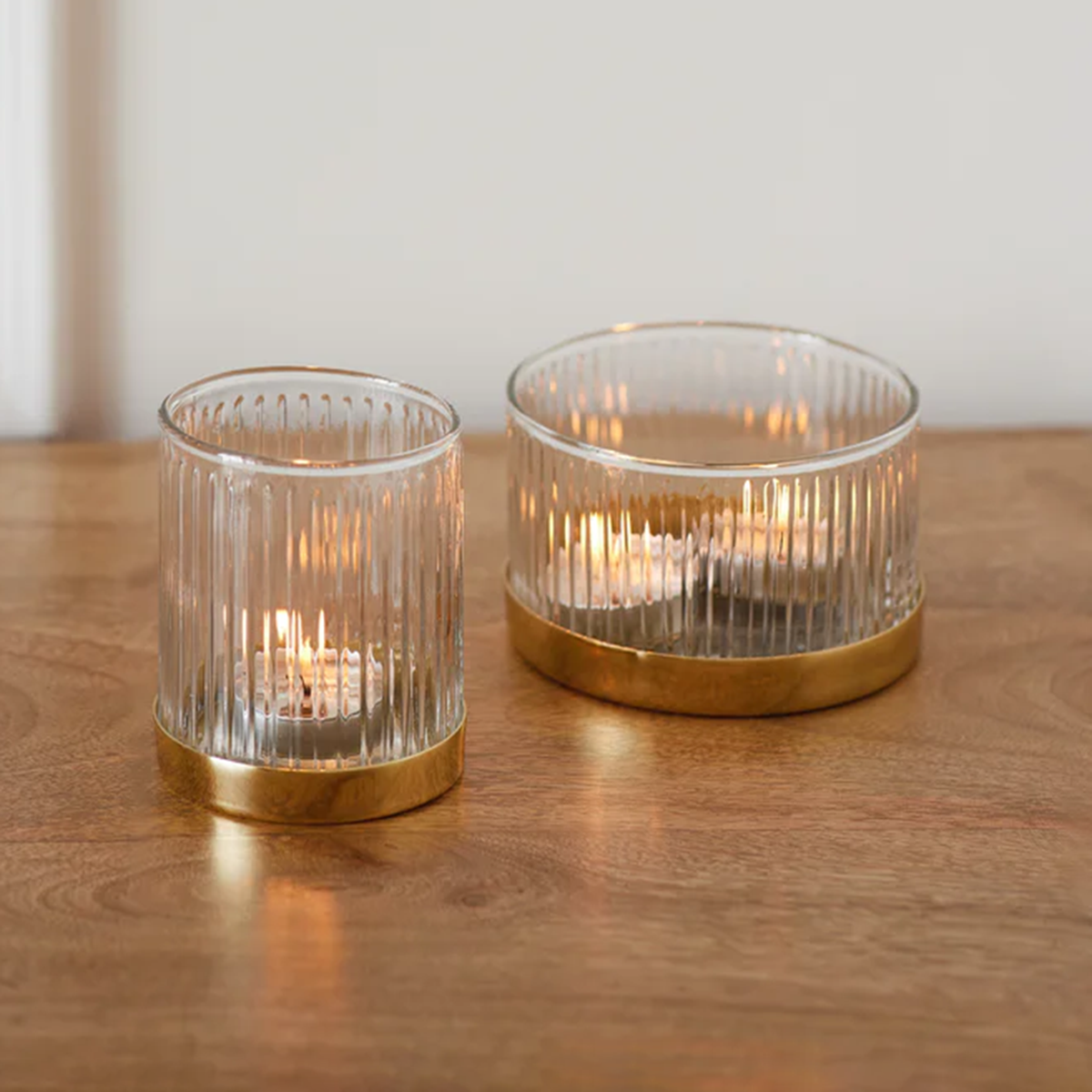 Fluted Glass Votives