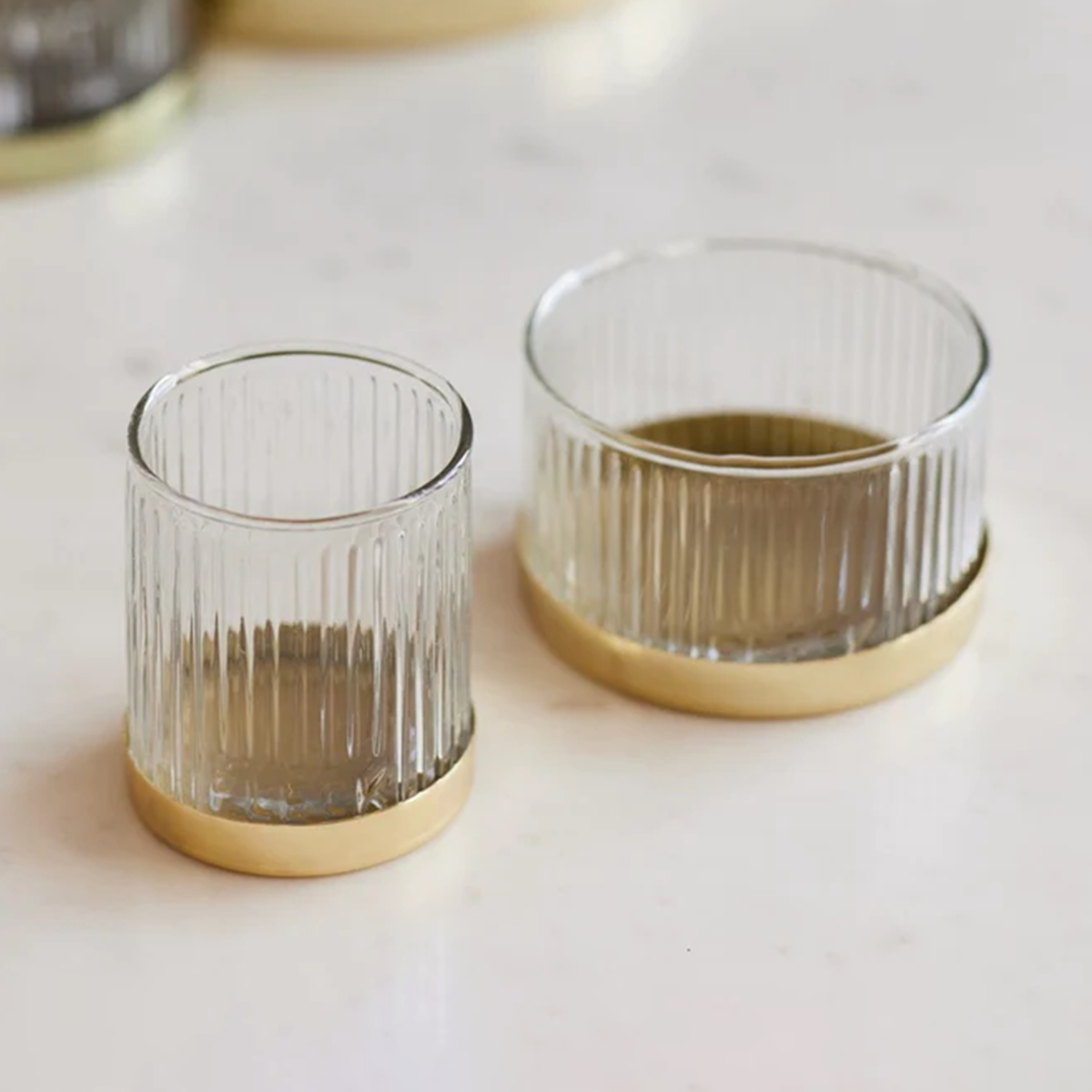 Fluted Glass Votives