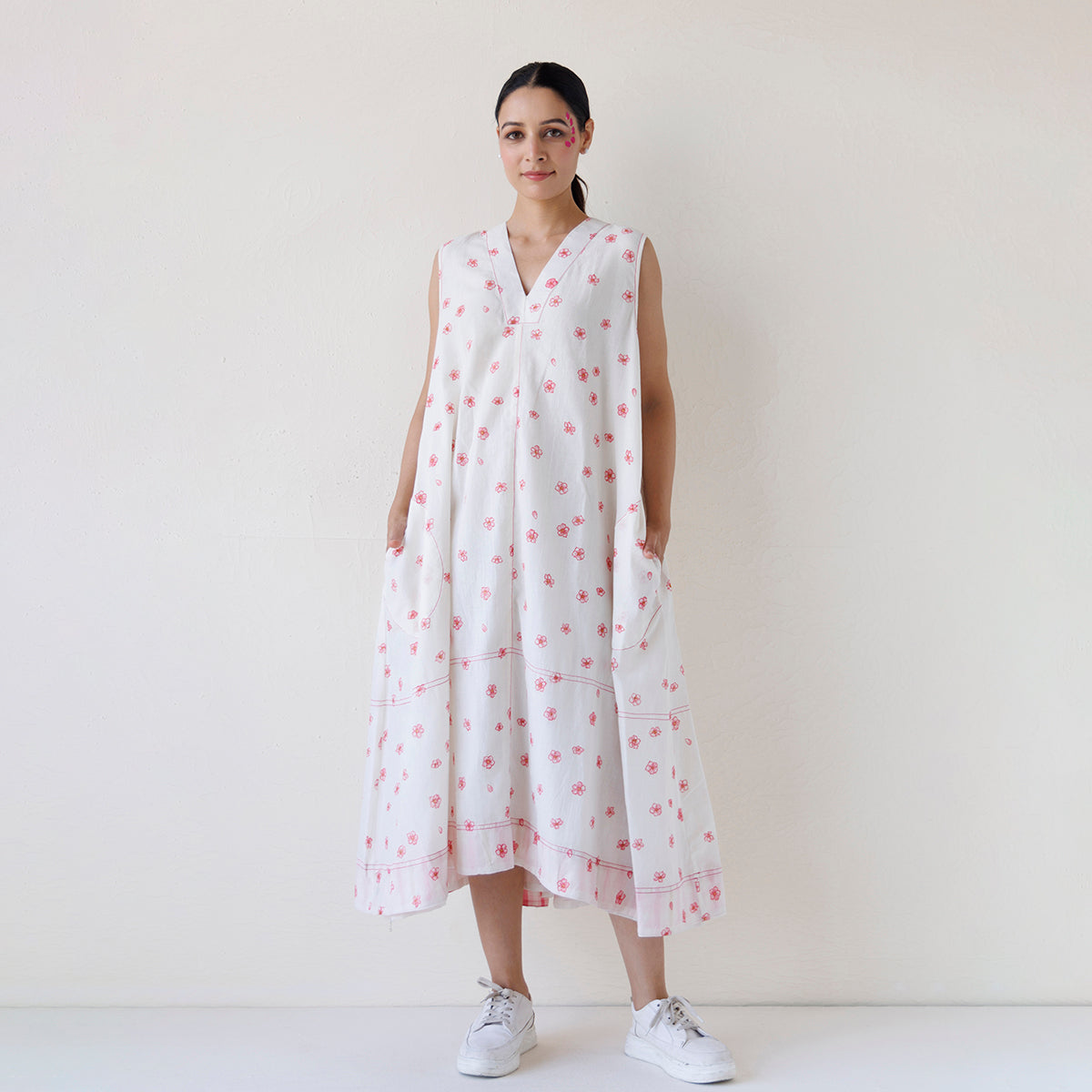 A-Line Pocket Dress | White