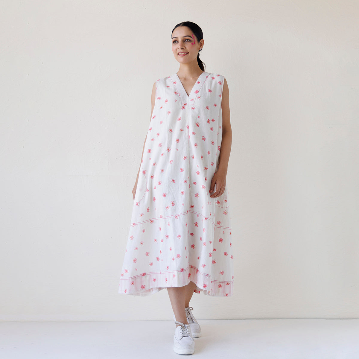 A-Line Pocket Dress | White