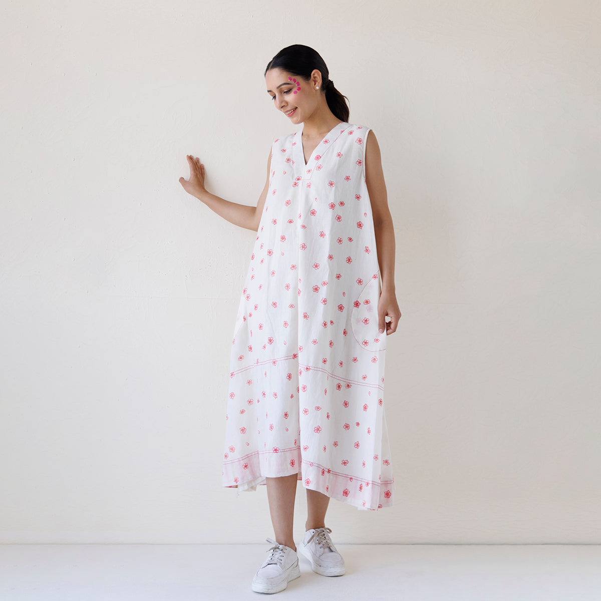 A-Line Pocket Dress | White