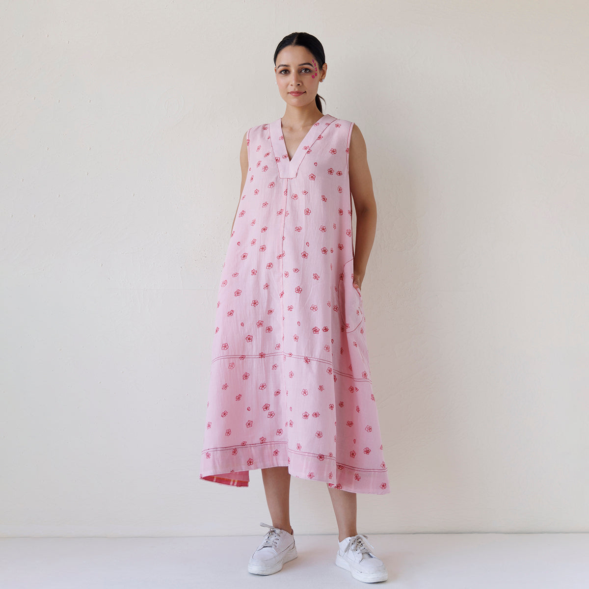 A-Line Pocket Dress | Pink