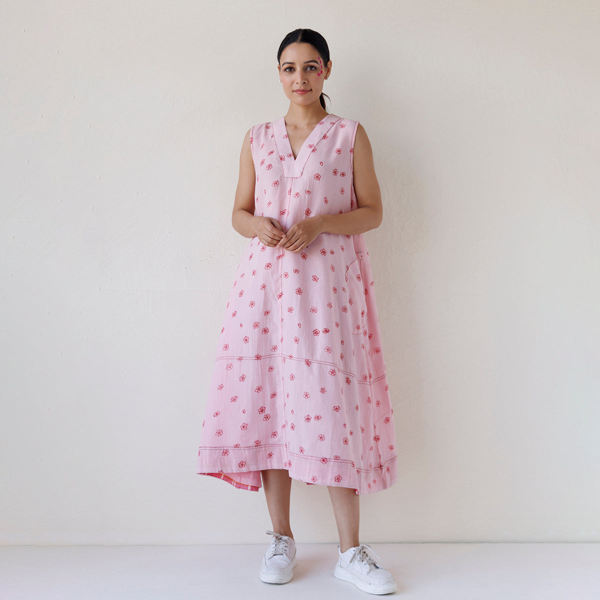 A-Line Pocket Dress | Pink