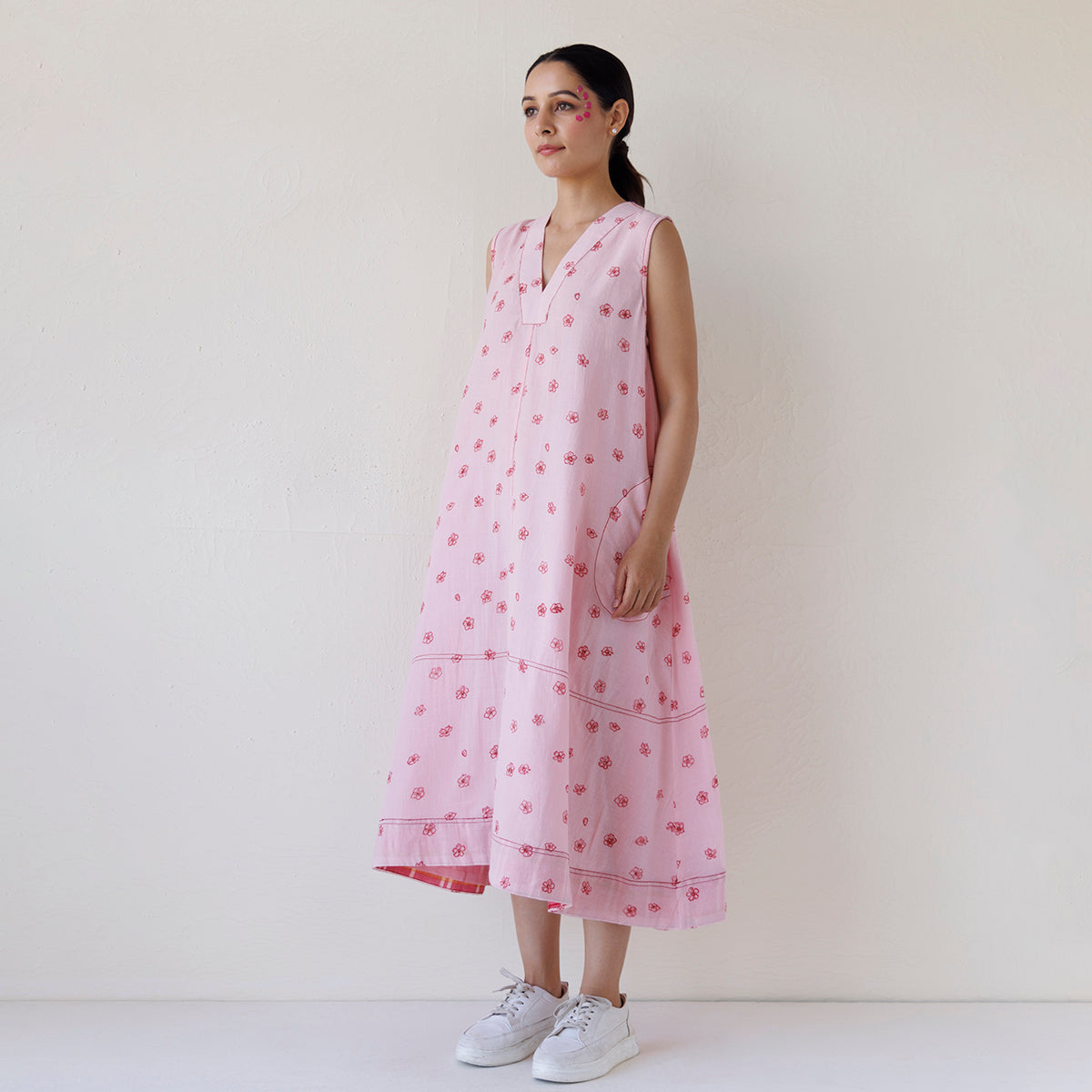 A-Line Pocket Dress | Pink