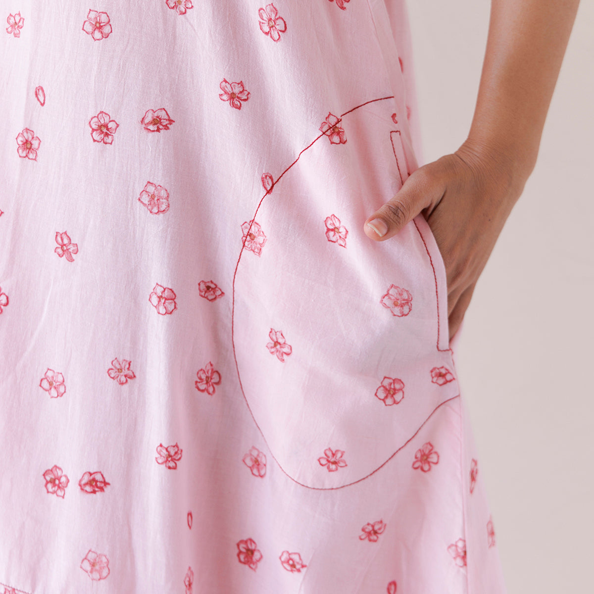 A-Line Pocket Dress | Pink