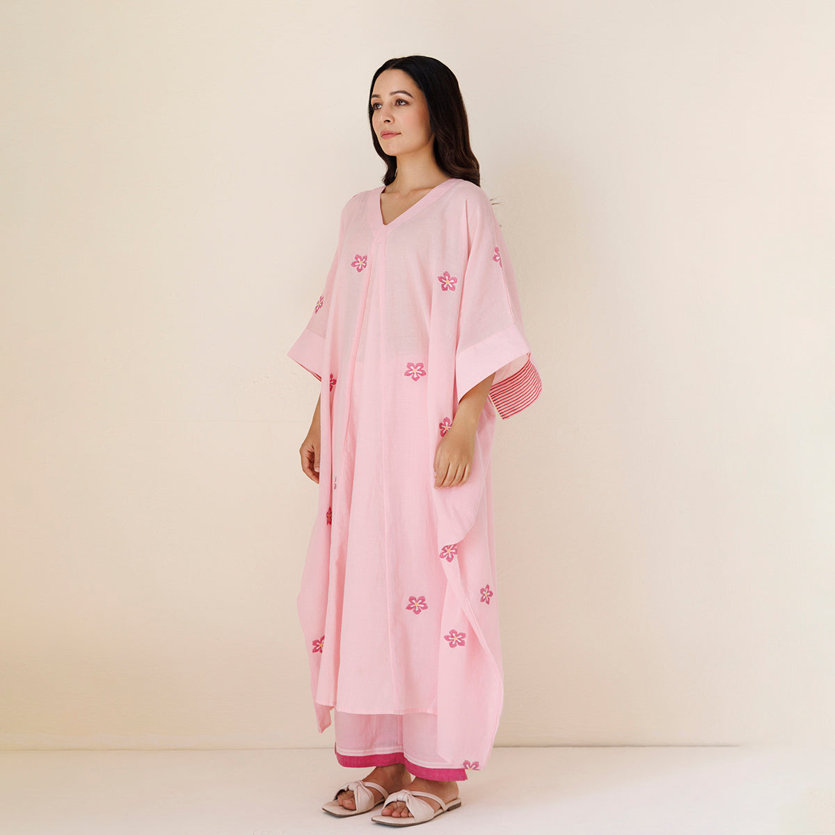 Kaftan Co-Ord Set | Pink