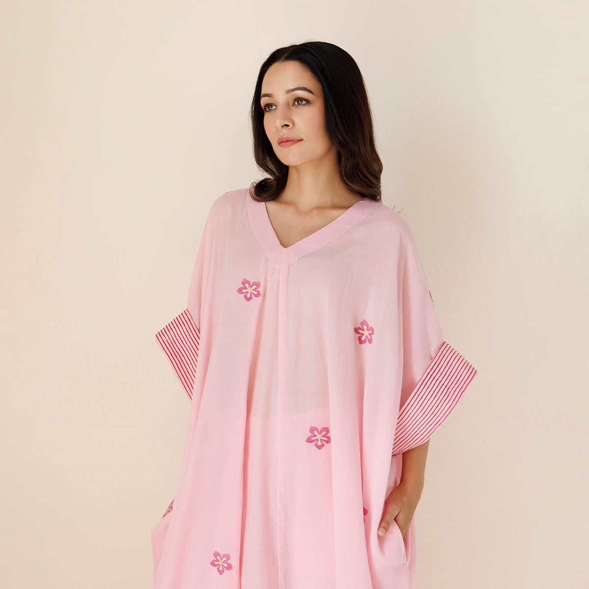 Kaftan Co-Ord Set | Pink