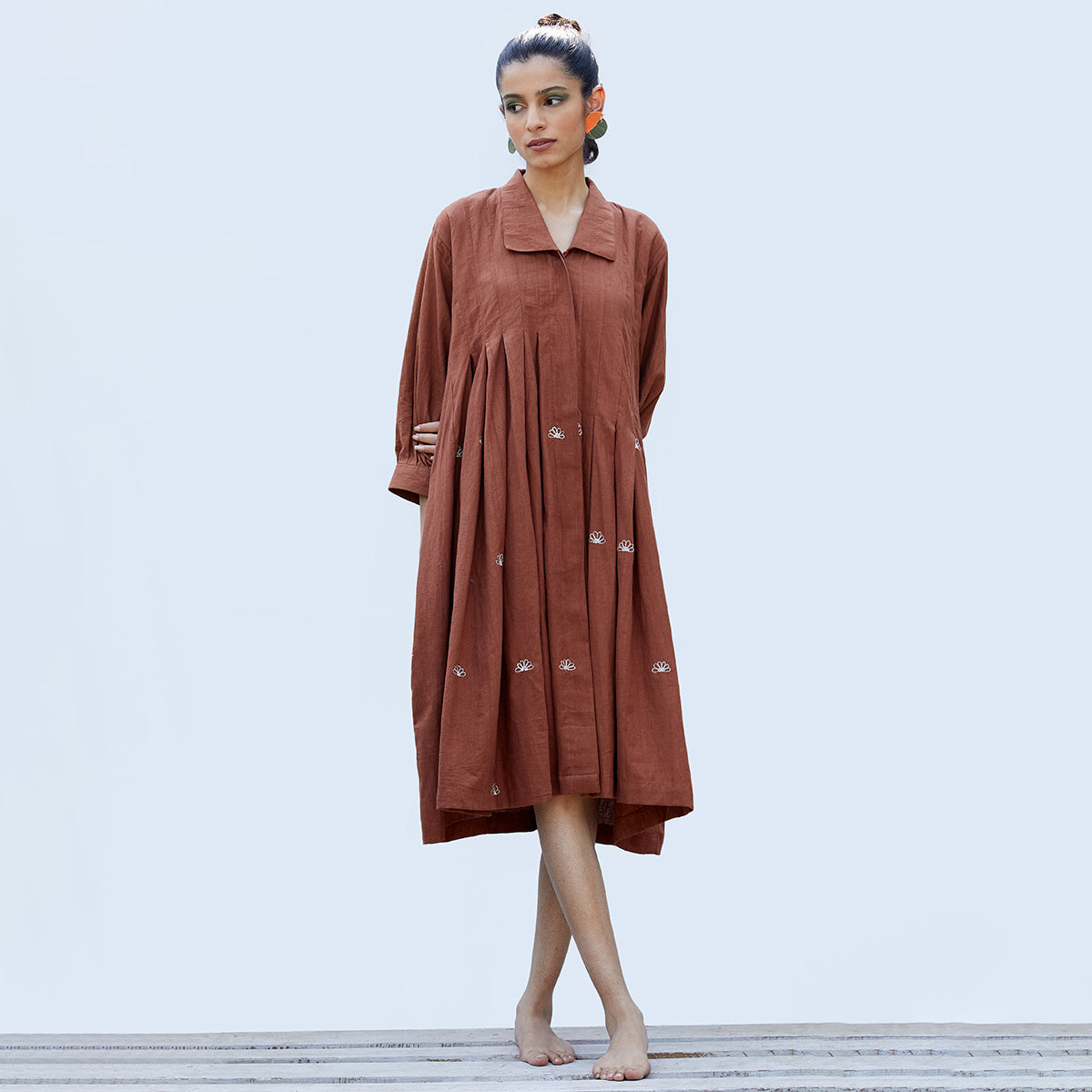 Mangrove Dress - Cinnamon Brown