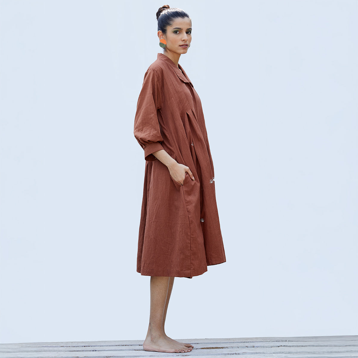 Mangrove Dress - Cinnamon Brown