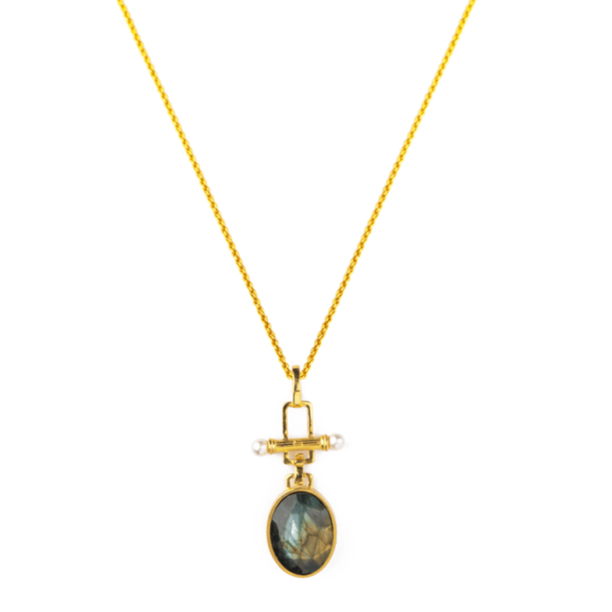 Water Element Necklace in Labradorite