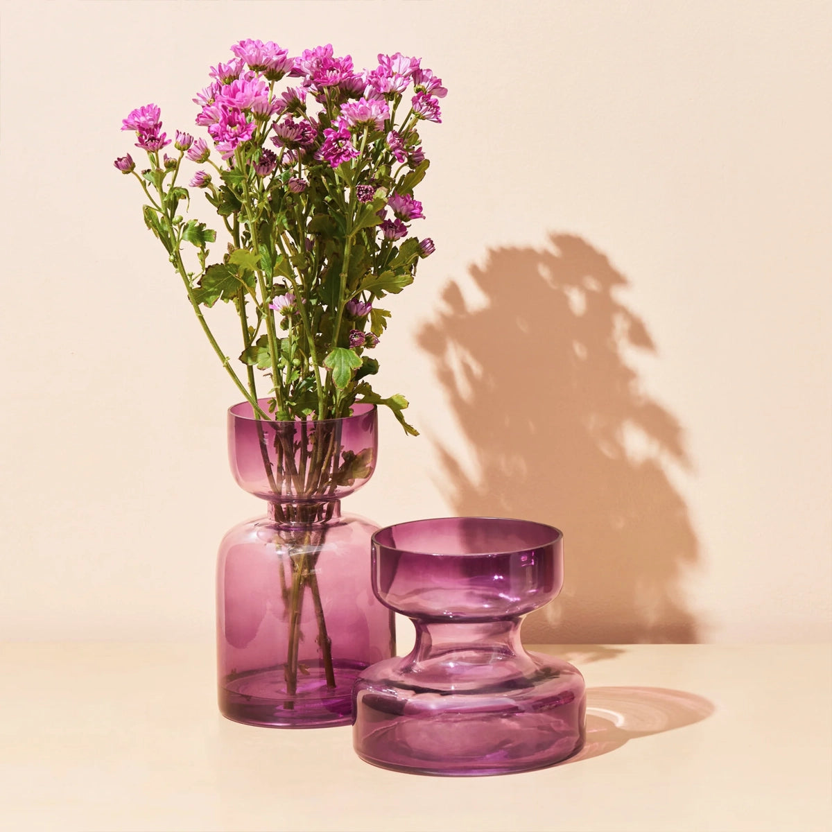 Lilac Coloured Vase Tall