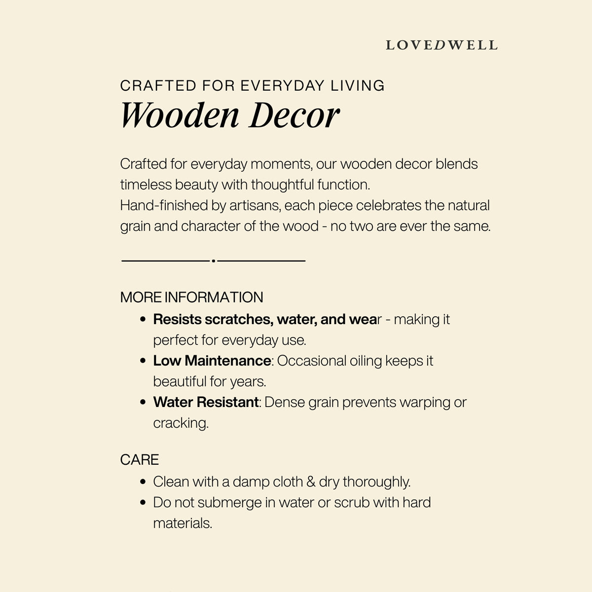 Wooden Vase (Natural)