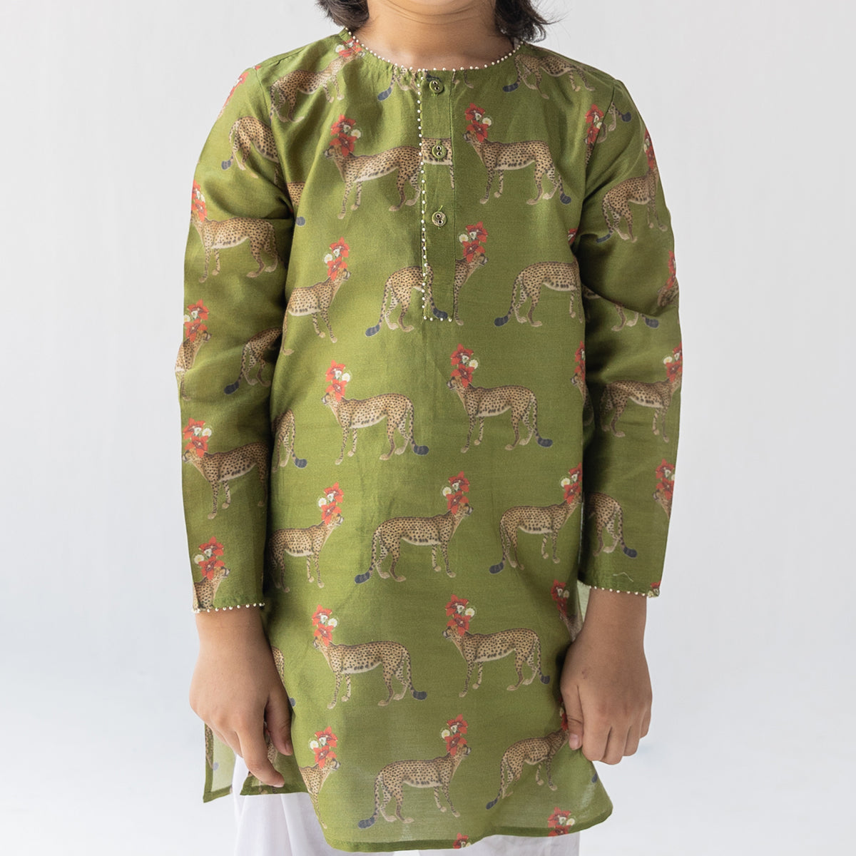 Chanderi Kurta Set