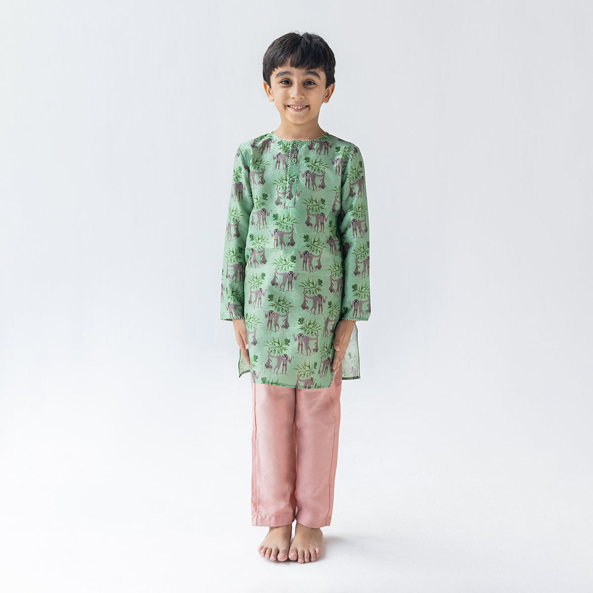 Chanderi Kurta Pajama Set