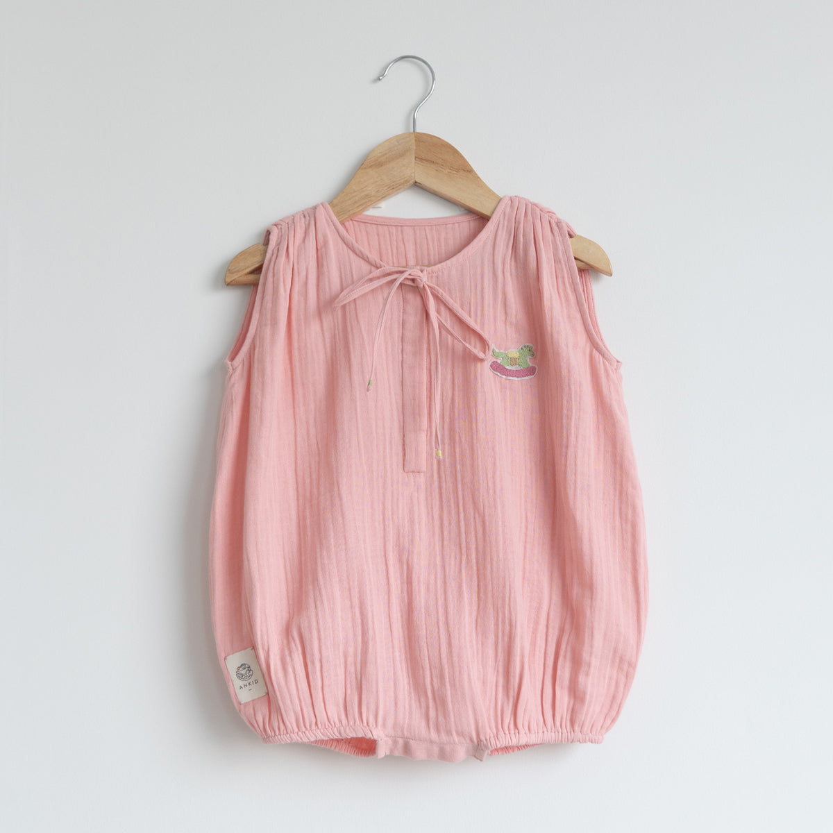 Tug Bug Romper | Blush