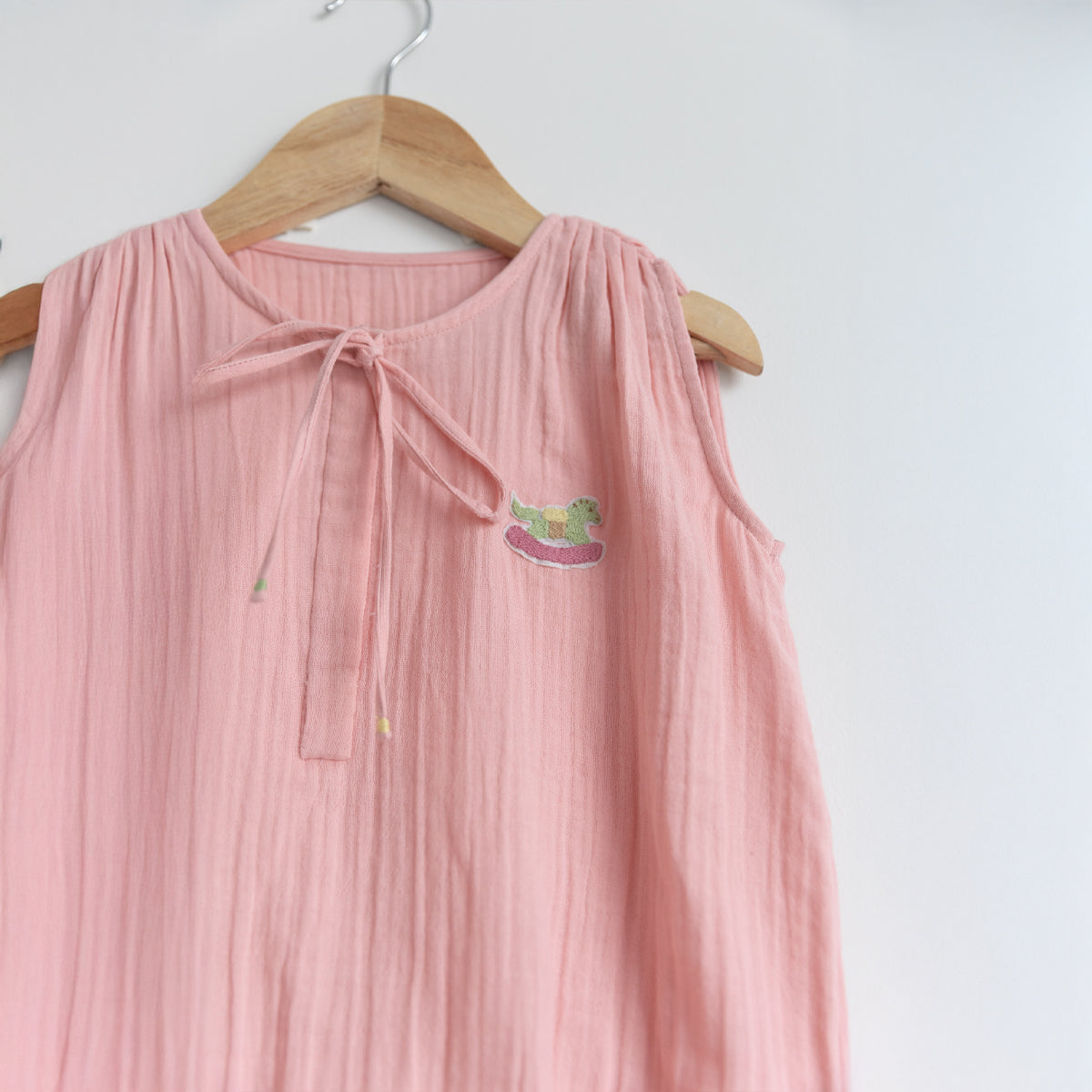 Tug Bug Romper | Blush