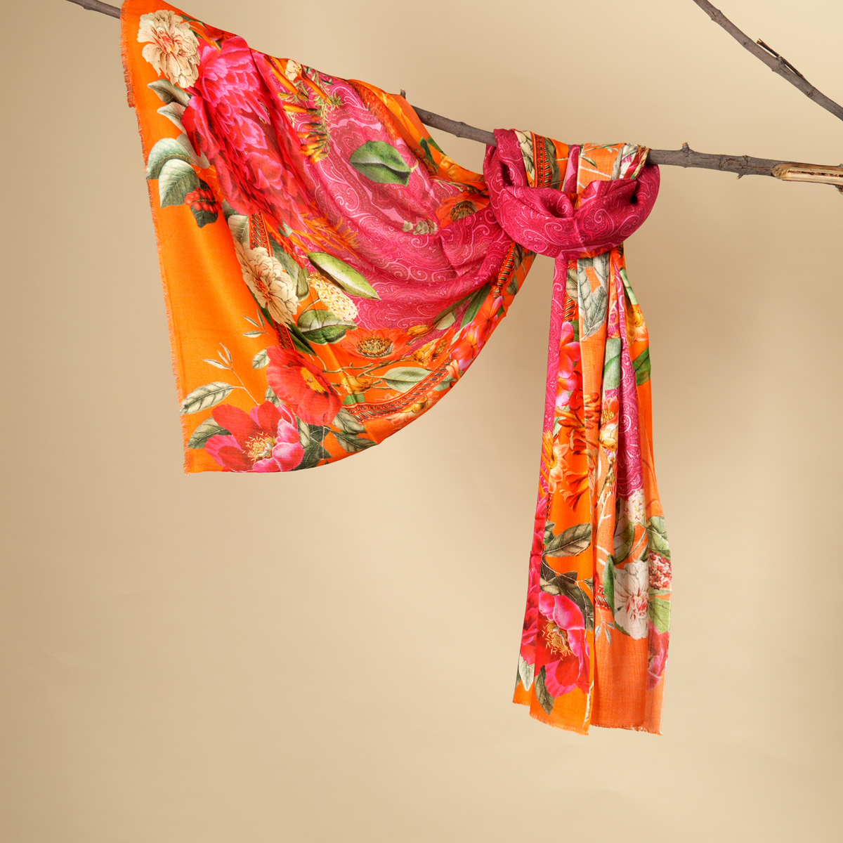 Vivid Oasis Bamboo Modal Stole