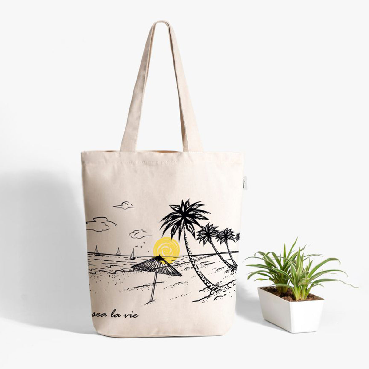 Zipper Tote Bag