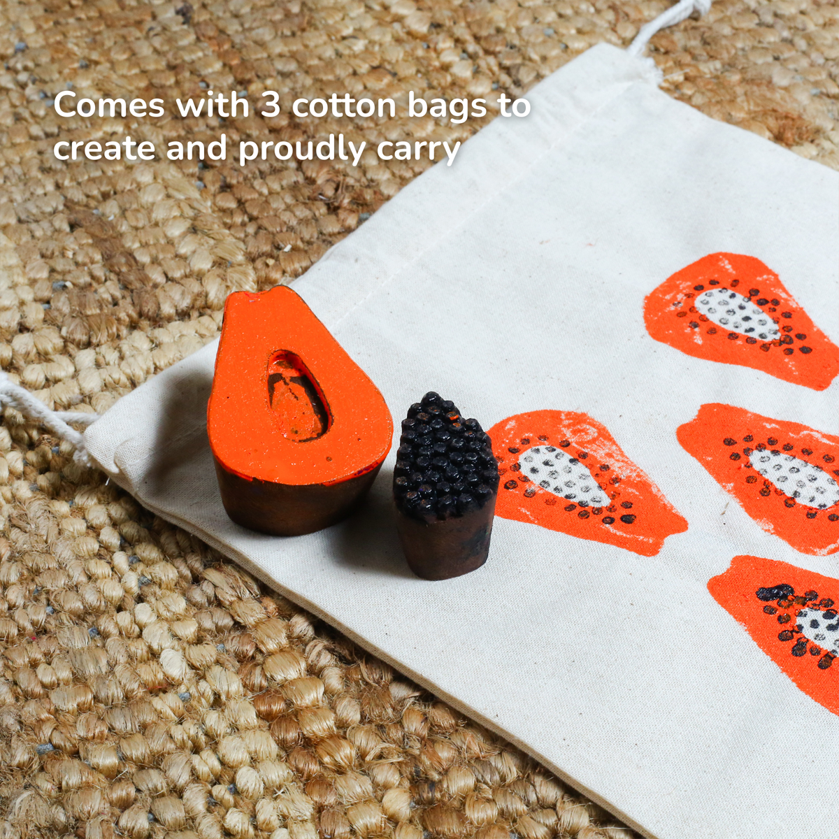 Stamp ART - Fruits | Block Printing Stamps (6 Stamps)