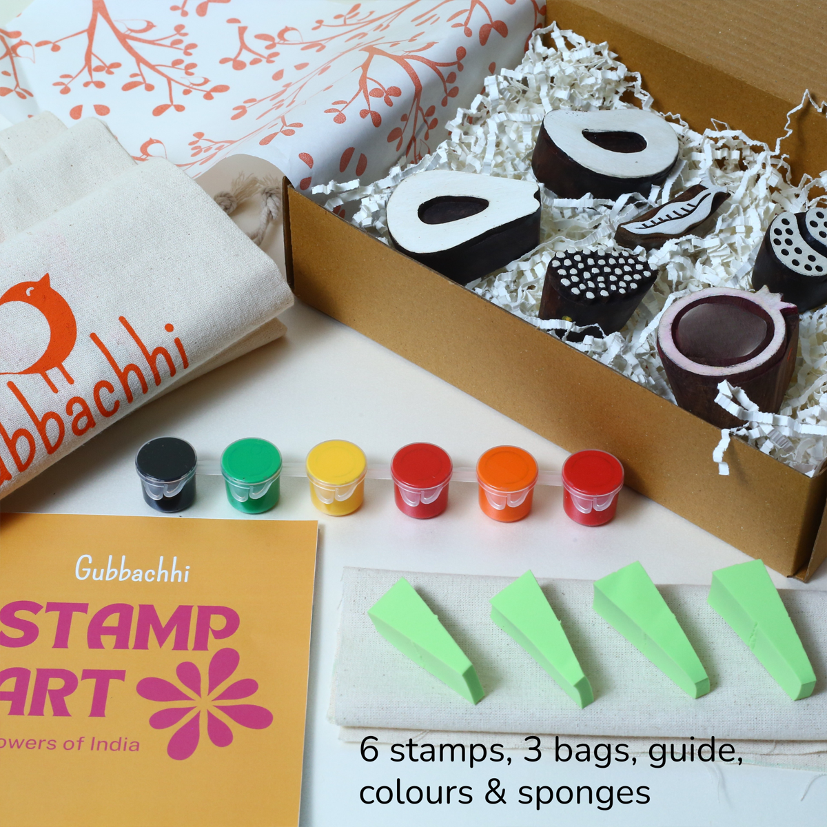 Stamp ART - Fruits | Block Printing Stamps (6 Stamps)