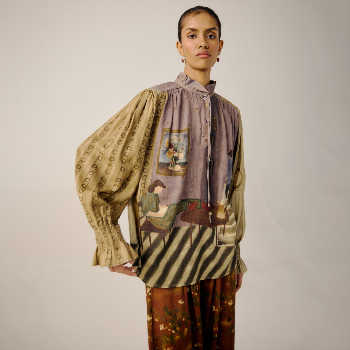 Living Room Ruffled Top