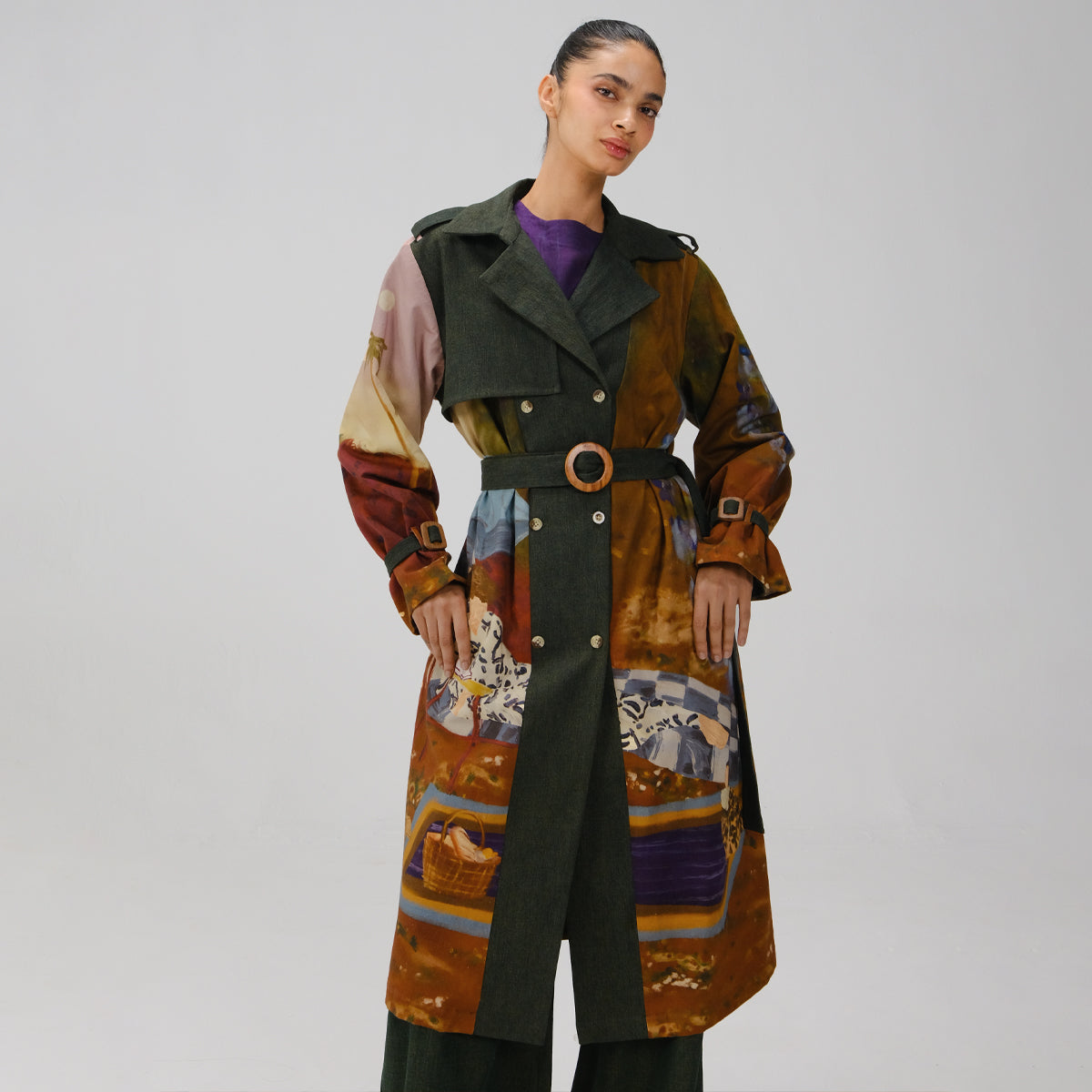 Lakeside Denim Trench